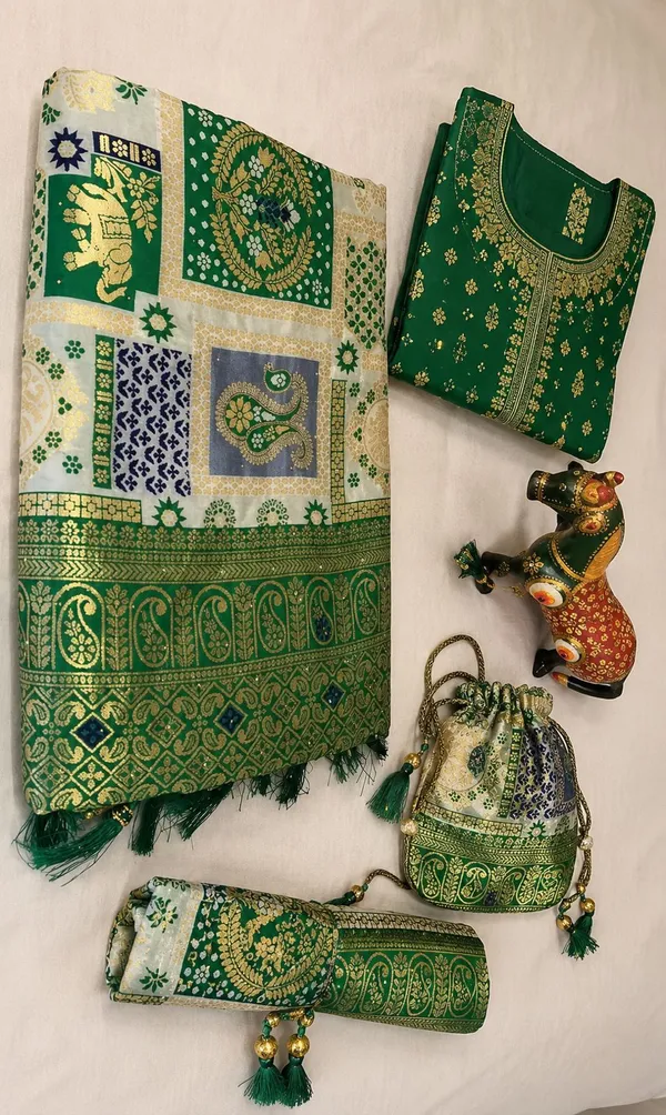 Royal_Emerald_Rajwadi_Weaving_Saree