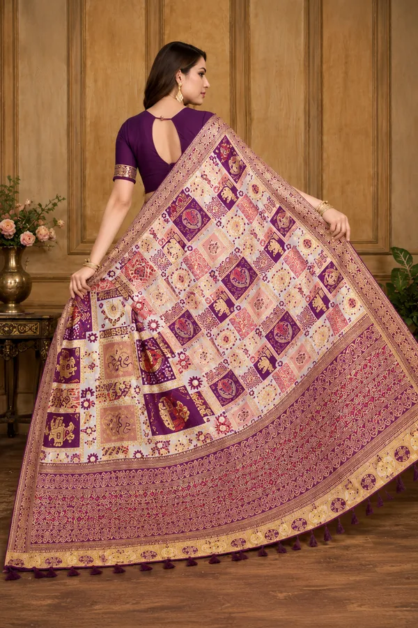 Royal_Purple_Rajwadi_Silk_Saree_💜