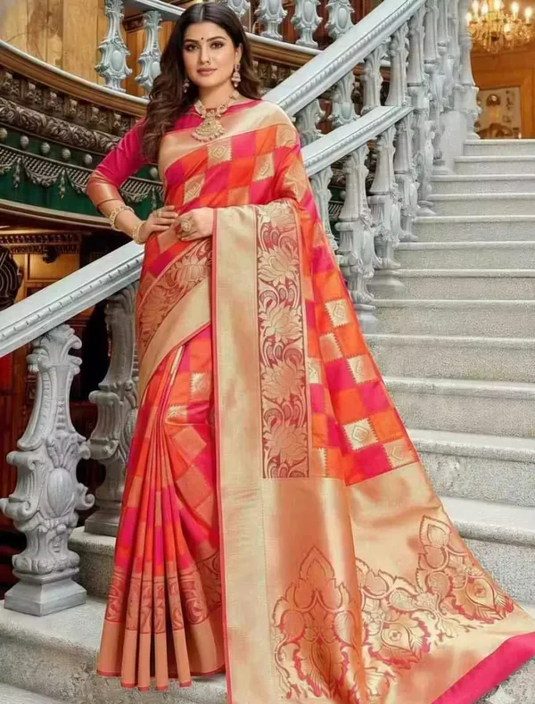 Royal_Rani_Pink_Kanjivaram_Style_Silk_Saree