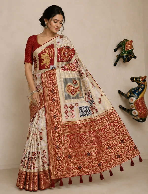 Royal_Red_Rajwadi_Silk_Saree_❤️