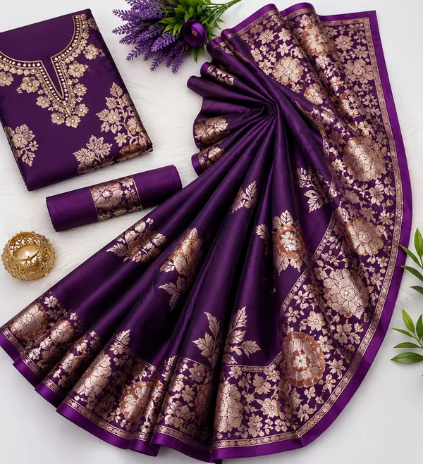 Royal_Violet_Banarasi_Silk_Saree