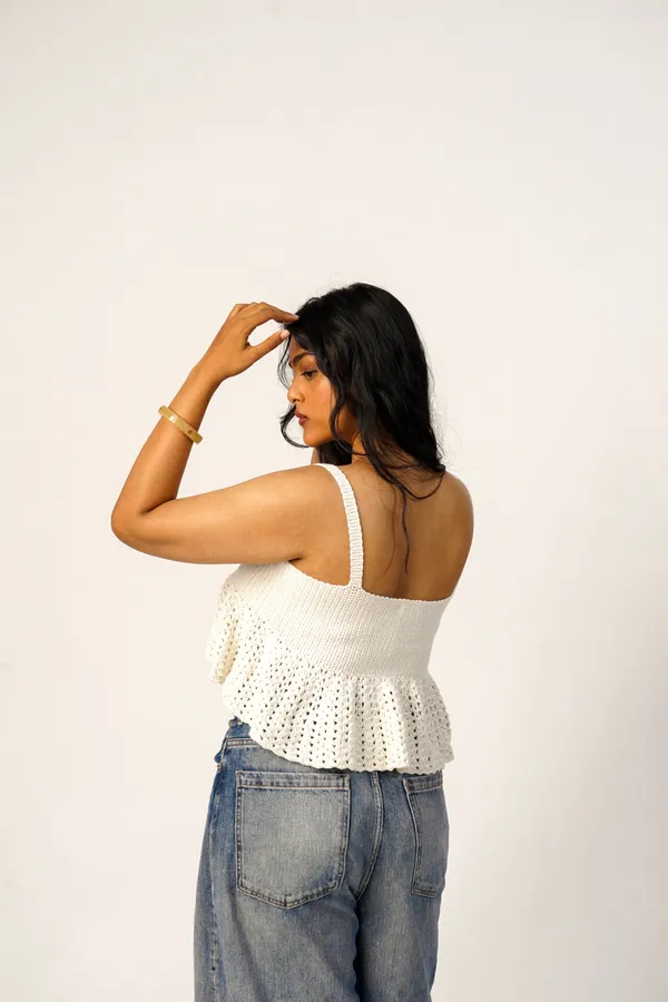Souffle_Flared_Crochet_Top_Ivory