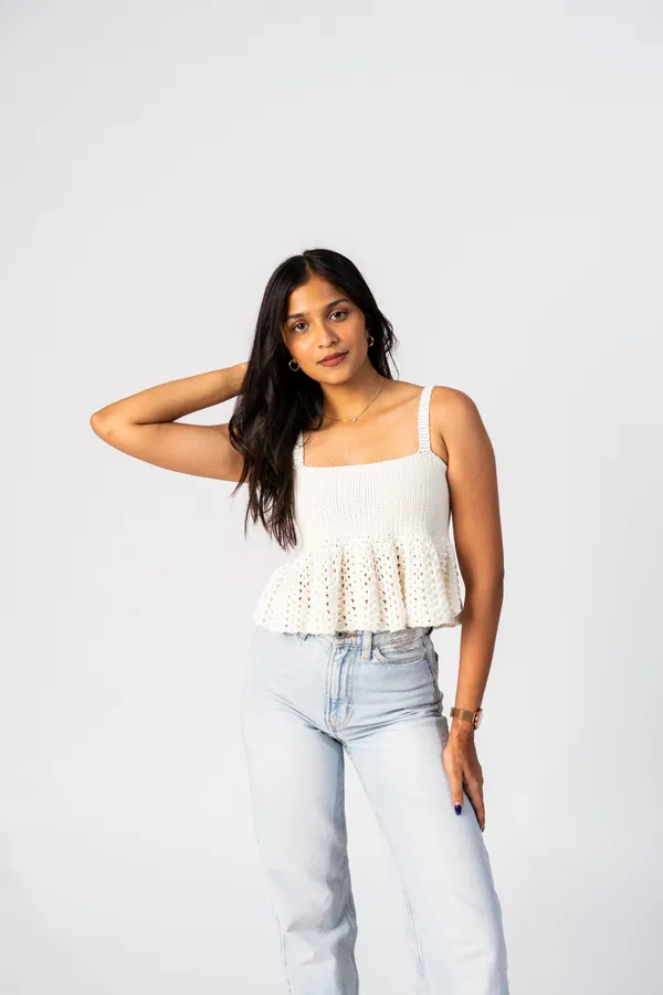 Souffle_Flared_Crochet_Top_Ivory