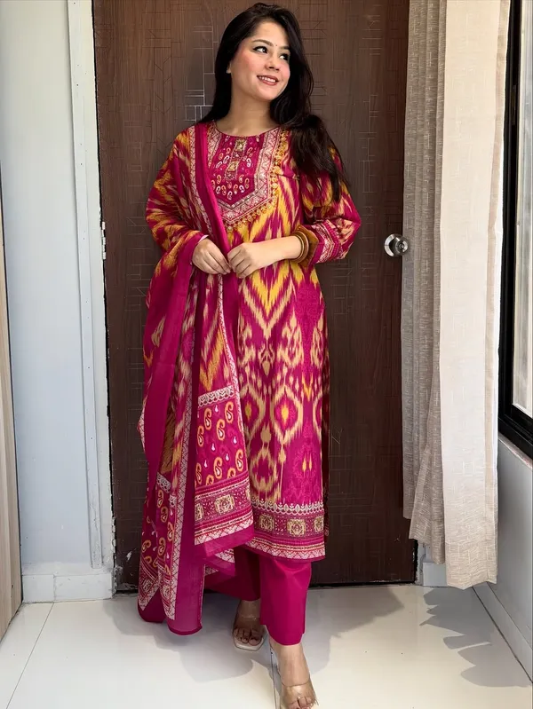 Women’s_Printed_Kurta_Pant_Set_with_Dupatta