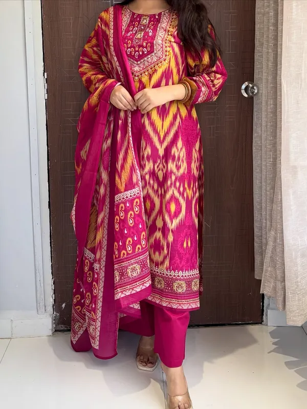 Women’s_Printed_Kurta_Pant_Set_with_Dupatta