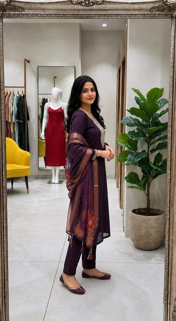 Women’s_Purple_Embroidered_Kurta_Palazzo_Set_with_Floral_Printed_Dupatta