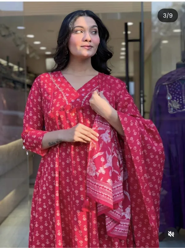 Pink_Printed_Anarkali_Kurta_with_Dupatta_Set