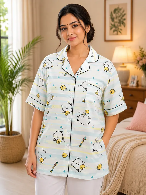 Multicolor_Cotton_Poly_Night_Suit_For_Women