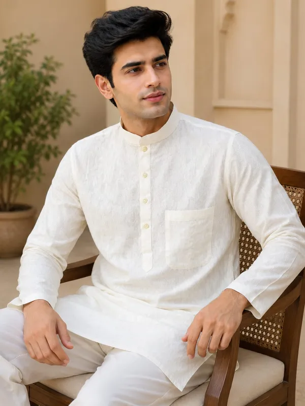 Pure_Cotton_Kurta_Long_Full_Sleeves_White