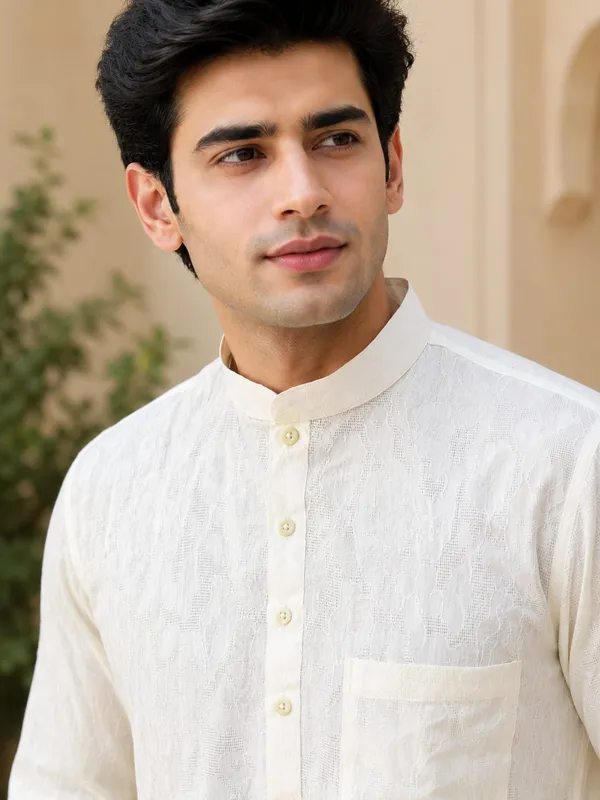Pure_Cotton_Kurta_Long_Full_Sleeves_White
