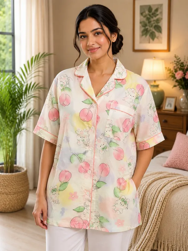 Multicolor_Cotton_Poly_Night_Suit_For_Women
