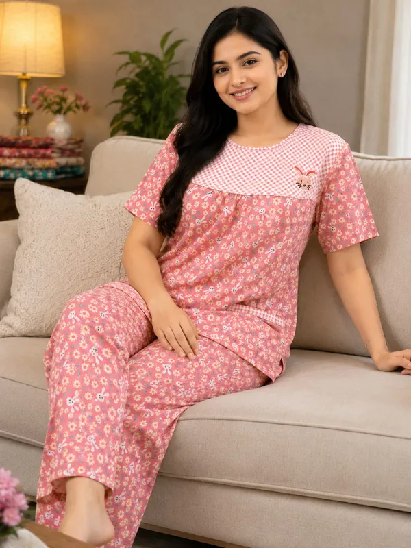Multicolor_Cotton__Night_Suit_For_Women