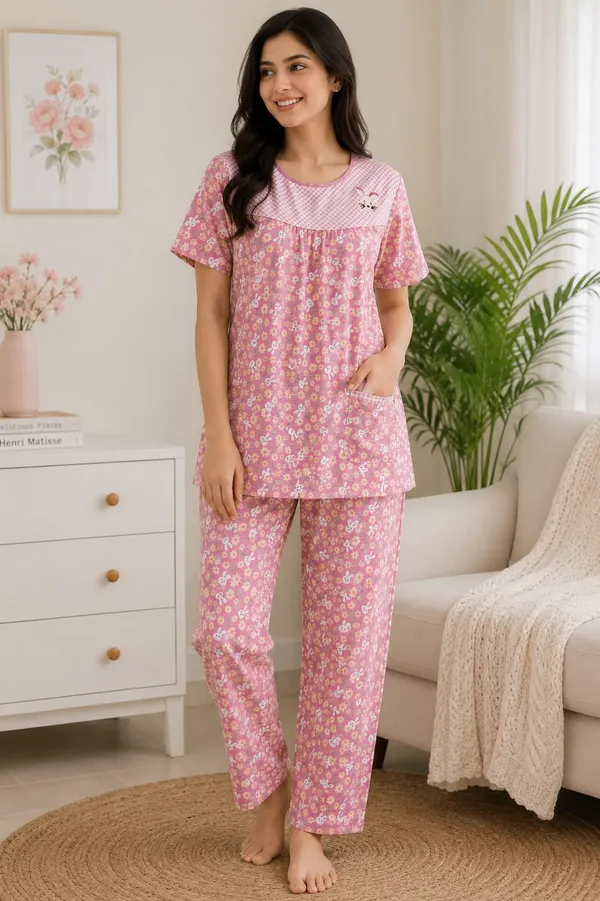 Multicolor_Cotton__Night_Suit_For_Women