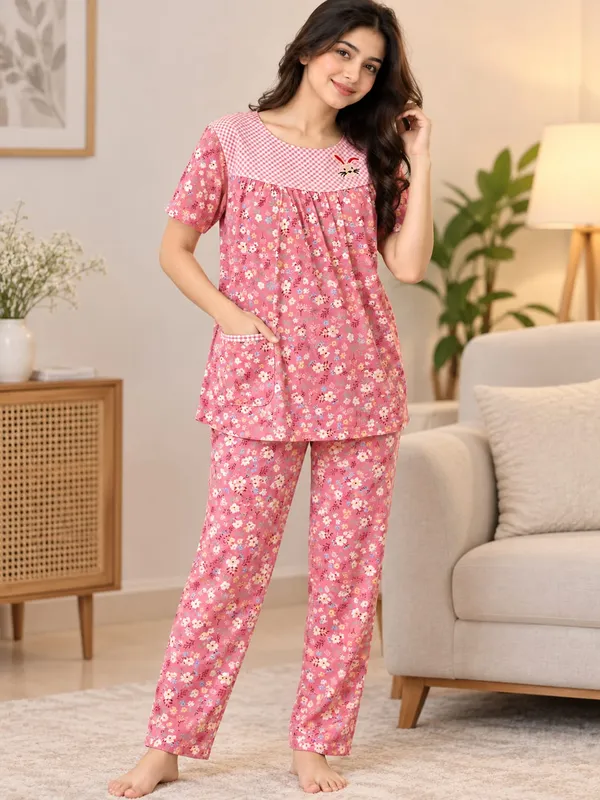 Multicolor_Cotton__Night_Suit_For_Women