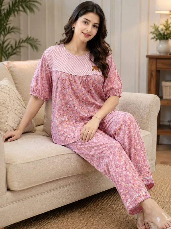 Multicolor_Cotton__Night_Suit_For_Women