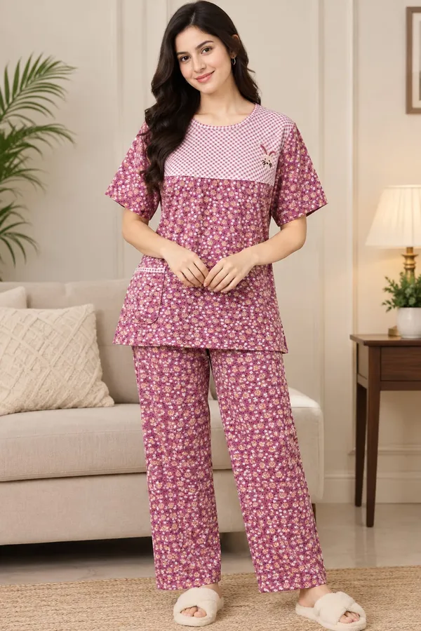 Multicolor_Cotton__Night_Suit_For_Women