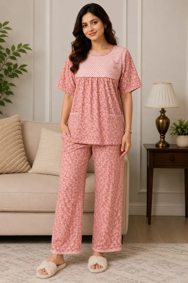Multicolor_Cotton__Night_Suit_For_Women