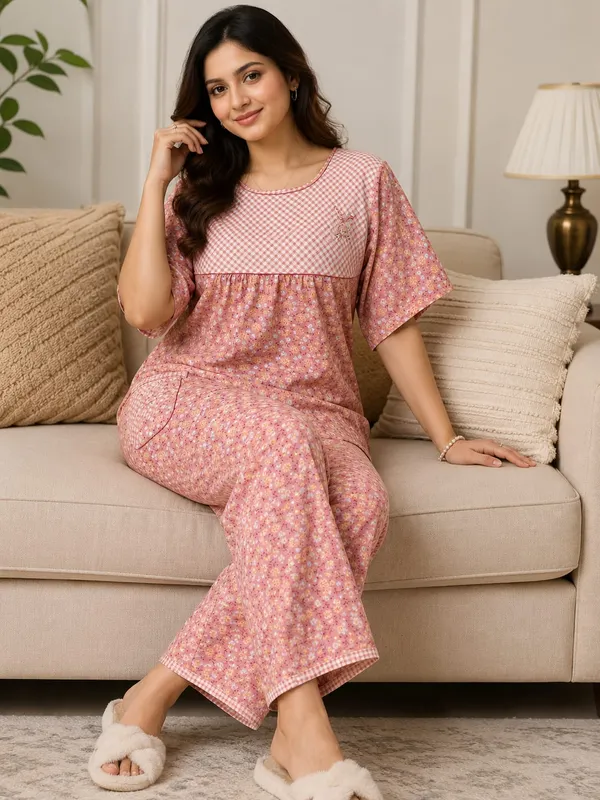 Multicolor_Cotton__Night_Suit_For_Women