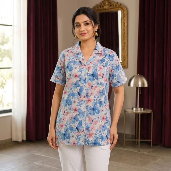 Multicolor_Cotton_Night_Butterfly_Print_Suit_For_Women