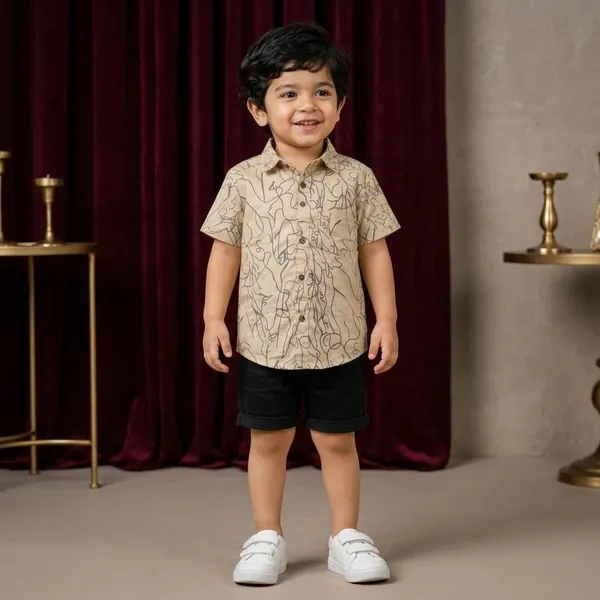 Beige_Pure_Cotton_Shirt_For_Boys