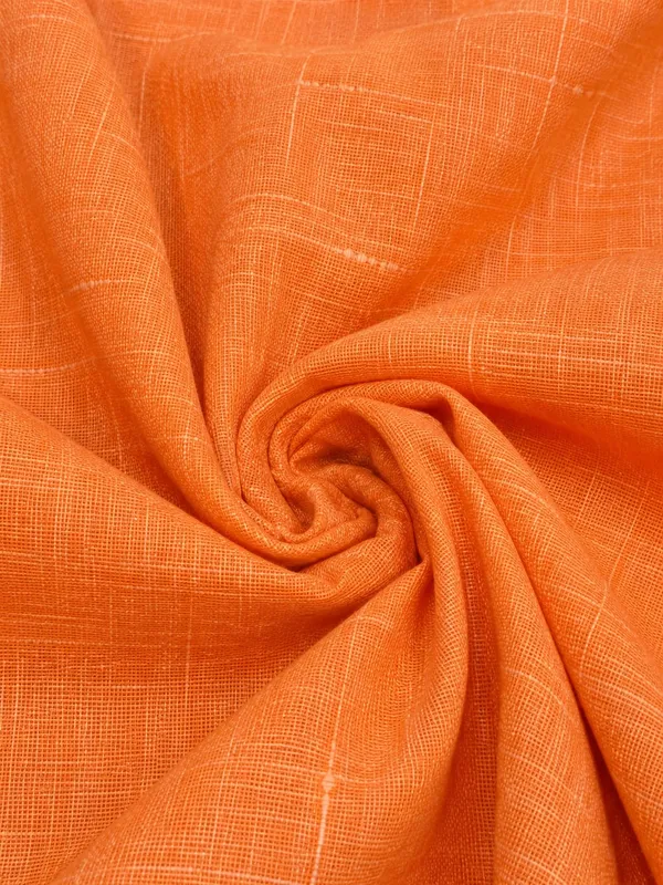 Pure_Cotton_Kurta_Long_Full__Sleeves_Orange