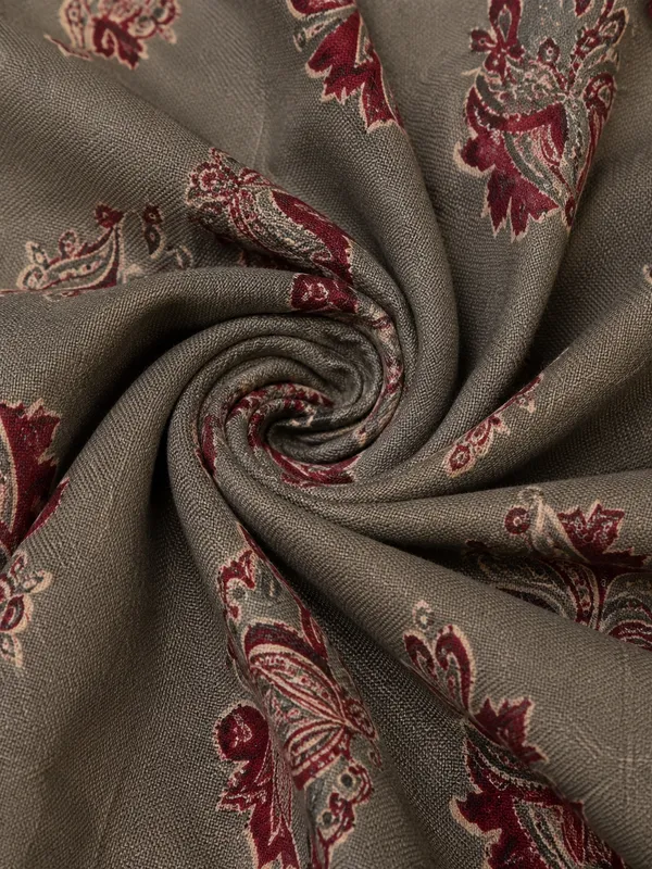 Dark_Grey_Pure_Cotton_Short_Kurta_For_Men