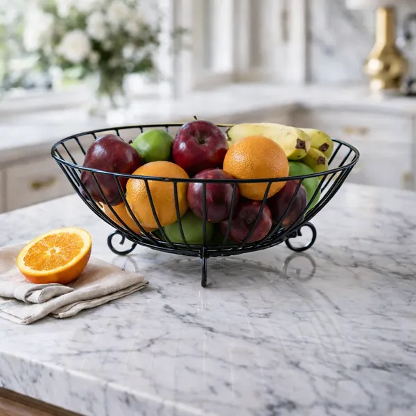Black_Metal_Wire_Scroll_Legs_Fruit_Stand