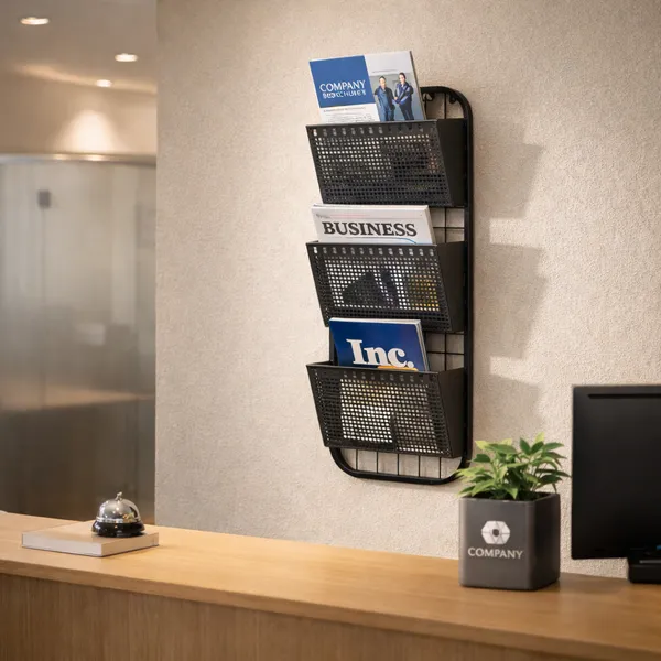 Metal_Three_Tier_Wall_Mounted_Magazine_Rack