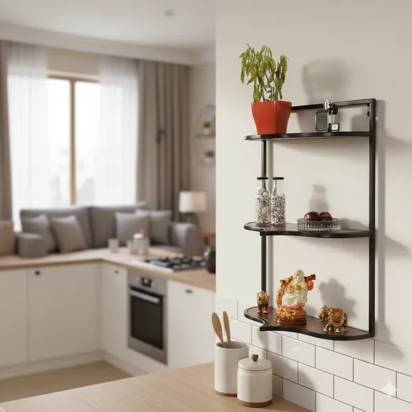 Wood_Metal_3_Tier_Wall_Mounted_Shelf
