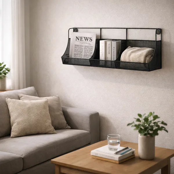 Metal_Mesh_Wall_Mounted_Three-Compartment_Storage_Rack