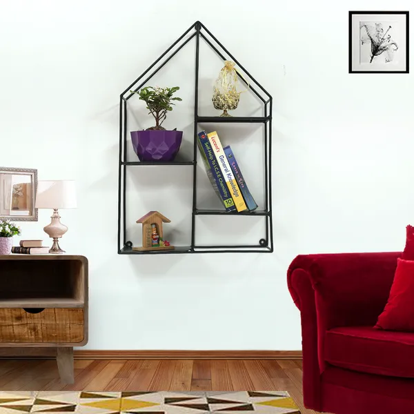 Metal_House_Shaped_Wall_Mounted_Shelf