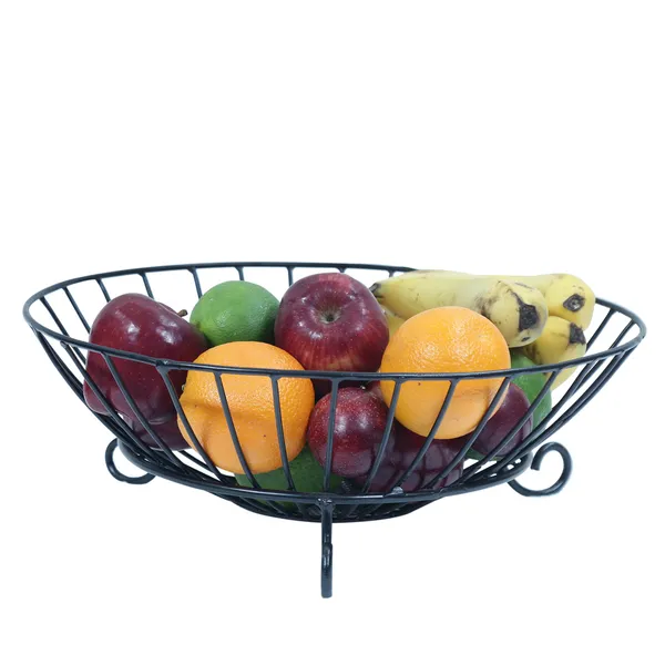 Black_Metal_Wire_Scroll_Legs_Fruit_Stand