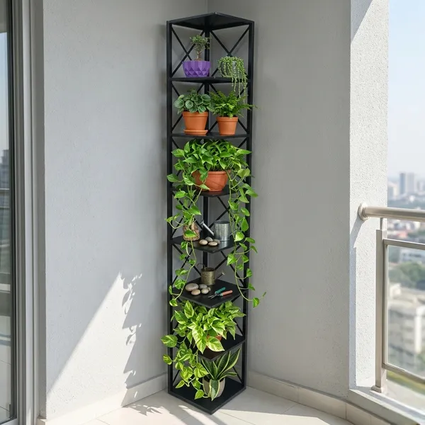 Metal_7-Tier_Corner_Ladder_Shelf_Rack