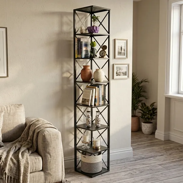 Metal_7-Tier_Corner_Ladder_Shelf_Rack