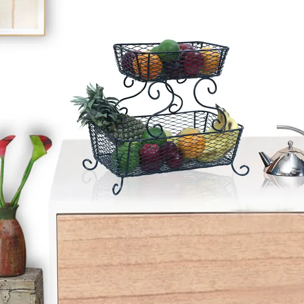 Metal_Scrollwork_Two-Tier_Fruit_And_Vegetable_Basket