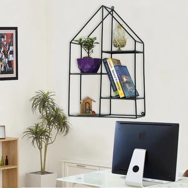 Metal_House_Shaped_Wall_Mounted_Shelf