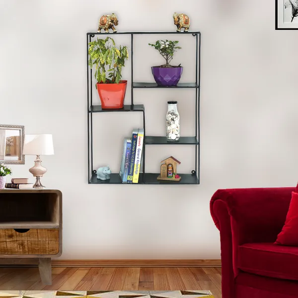 Metal_Multi_Tier_Wall_Mounted_Storage_Shelf