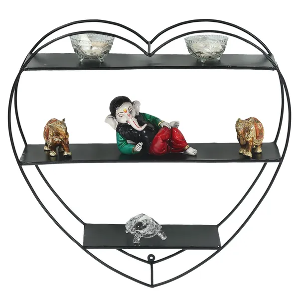 Black_Metal_Heart_Shaped_3-Tier_Wall_Mounted_Shelf