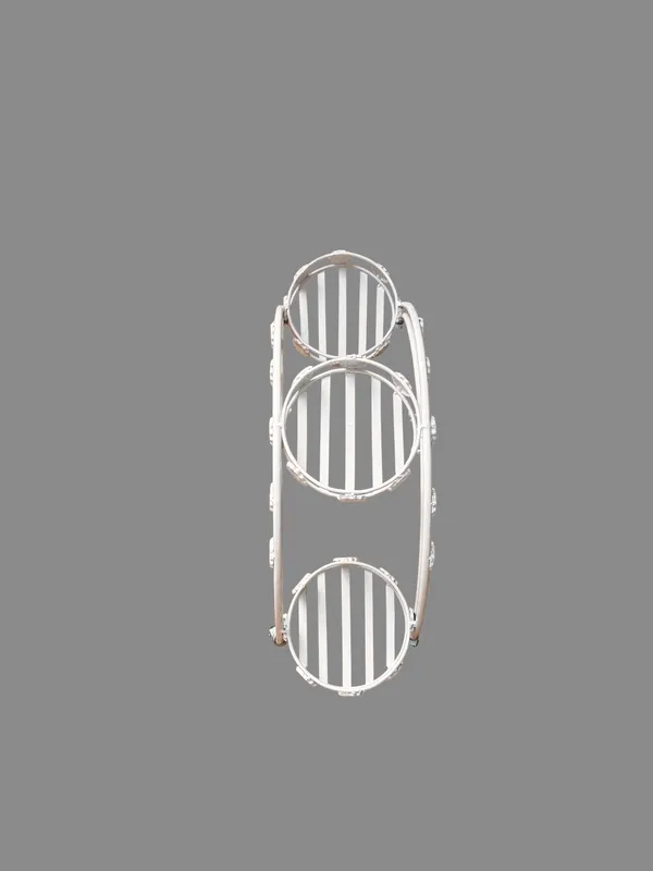 Metal_Arch_Design_3_Pot_Planter_Stand_With_Wheels
