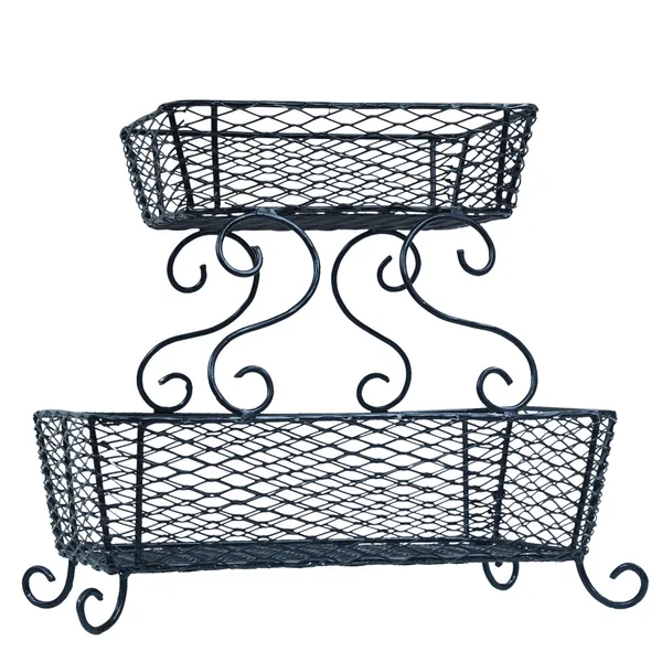 Metal_Scrollwork_Two-Tier_Fruit_And_Vegetable_Basket