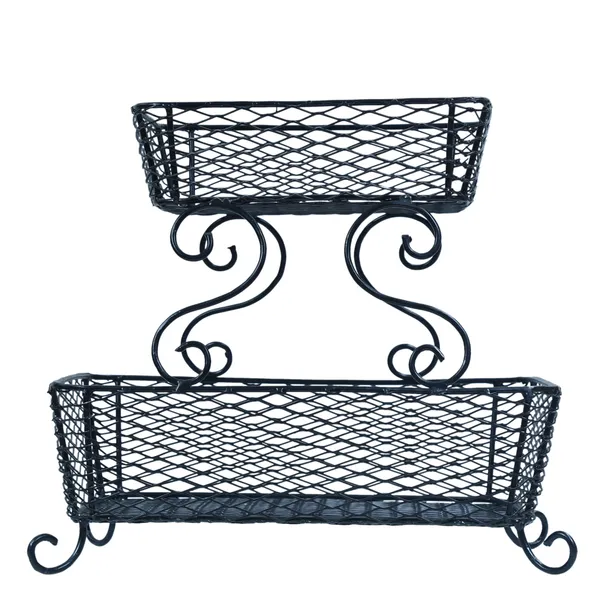 Metal_Scrollwork_Two-Tier_Fruit_And_Vegetable_Basket