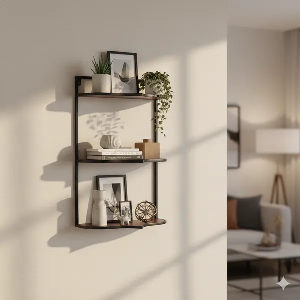 Wood_Metal_3_Tier_Wall_Mounted_Shelf