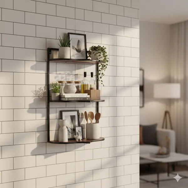 Wood_Metal_3_Tier_Wall_Mounted_Shelf