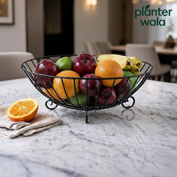 Black_Metal_Wire_Scroll_Legs_Fruit_Stand