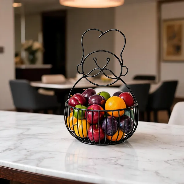 Black_Metal_Chef_Design_Wire_Fruit_Stand
