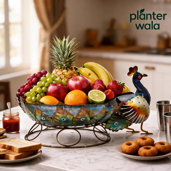 Metal_Decorative_Peacock_Design_Fruit_Bowl_With_Stand