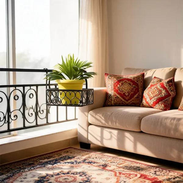 Metal_Scroll_Design_Railing_Mount_Balcony_Plant_Stand