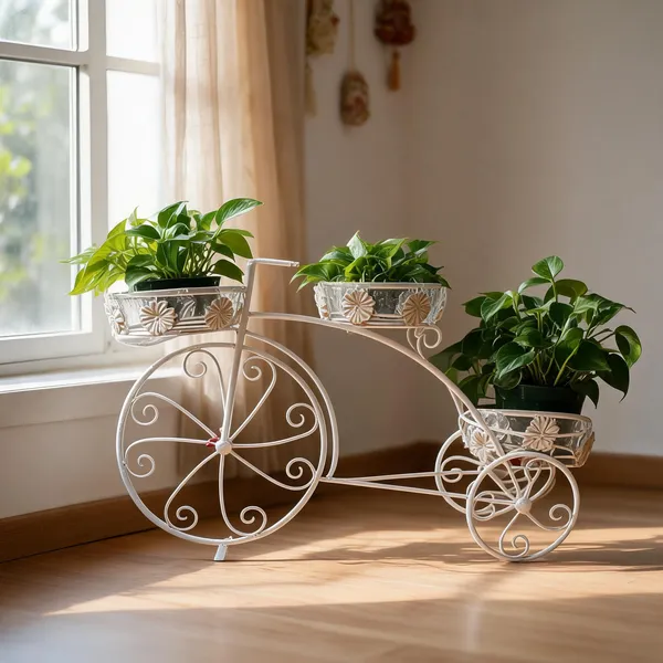 Metal_Handcrafted_Tricycle_Design_Planter_Stand