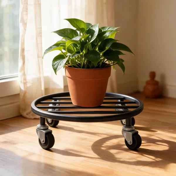 Metal_Round_Caster_Wheel_Plant_Trolley