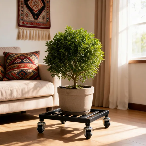 Metal_Square_Wheeled_Planter_Stand